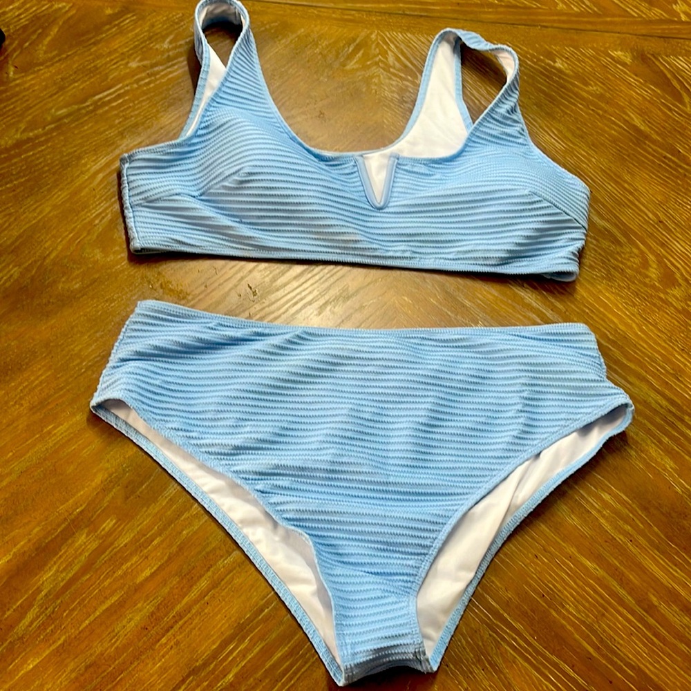SHEIN 4XL Light Blue Bikini